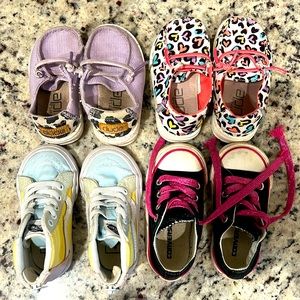 Set of 4 Toddler shoes size 5 & 6